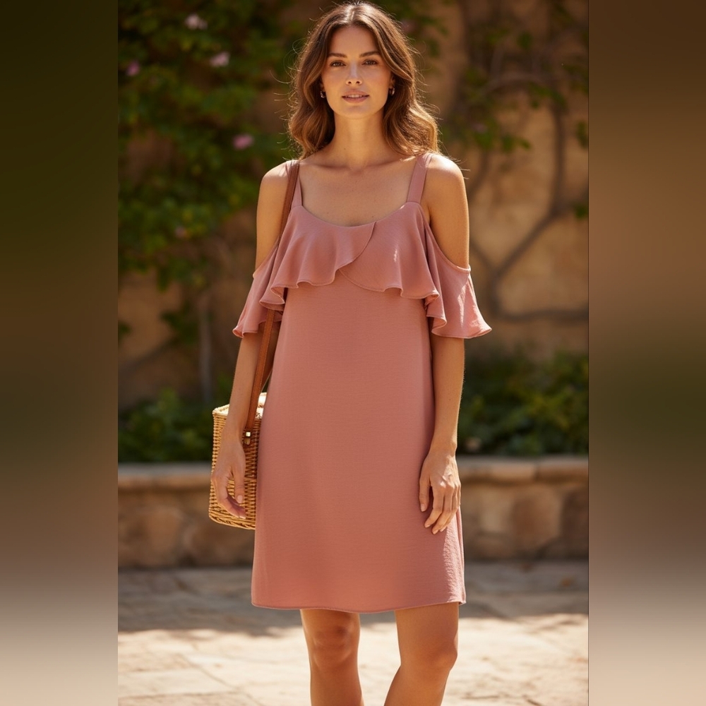 Maurices Coral Off-the-Shoulder Tank Mini Dress – NWT, Size Small